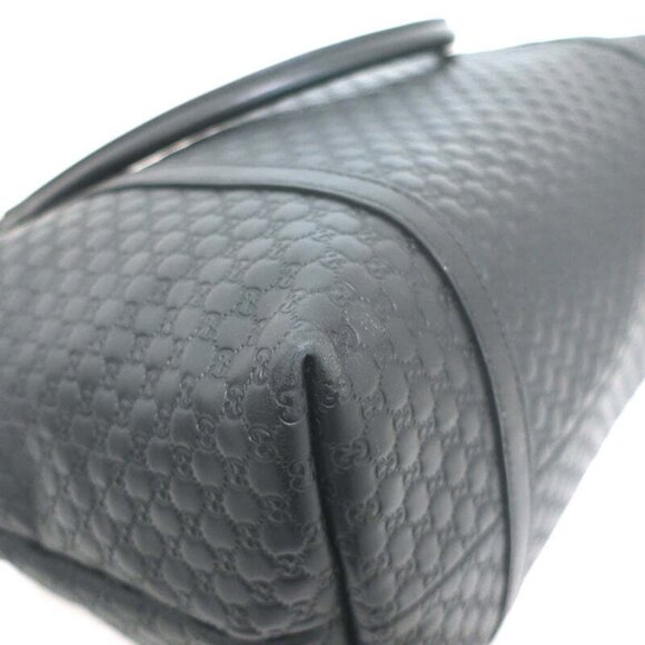 Gucci Outlet Microguccissima Joy Tote Black Leather Large Shoulder Bag - Picture 9 of 13
